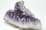 Dark Purple Amethyst Cluster - Large Crystals #211964-4